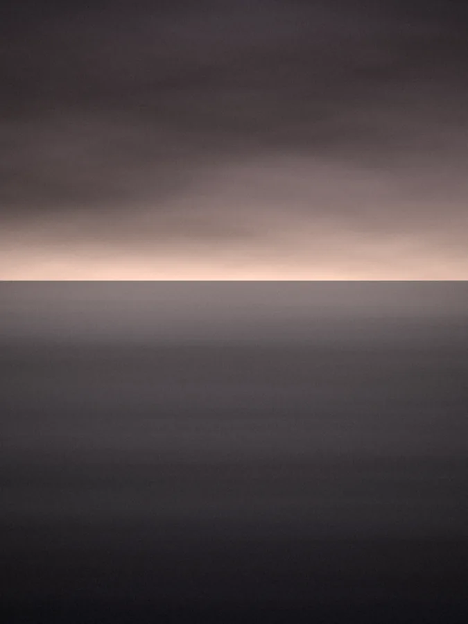 Heavy cloud above a dark sea
