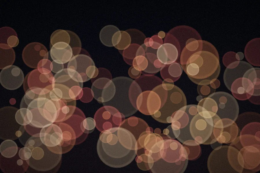 Warm out-of-focus city lights